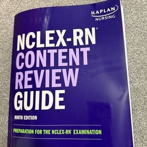 Kaplan NCLEX-RN Exam Prep Guide with Black and White Design
